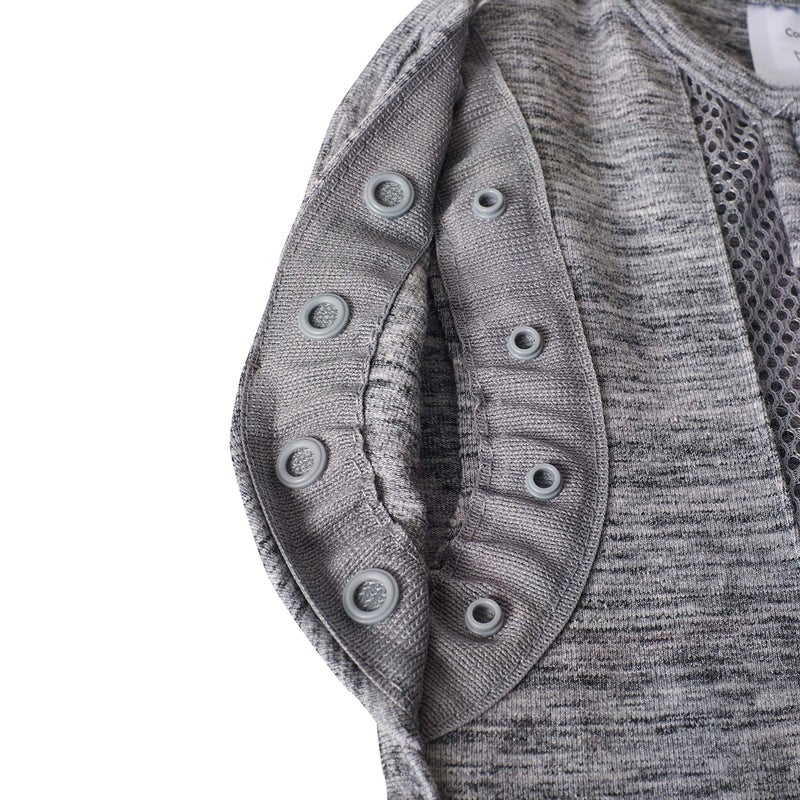 Woombie Convertible Swaddle Blanket with Vent, Twilight/Heathered Gray, 14-19 Pound - Image 4